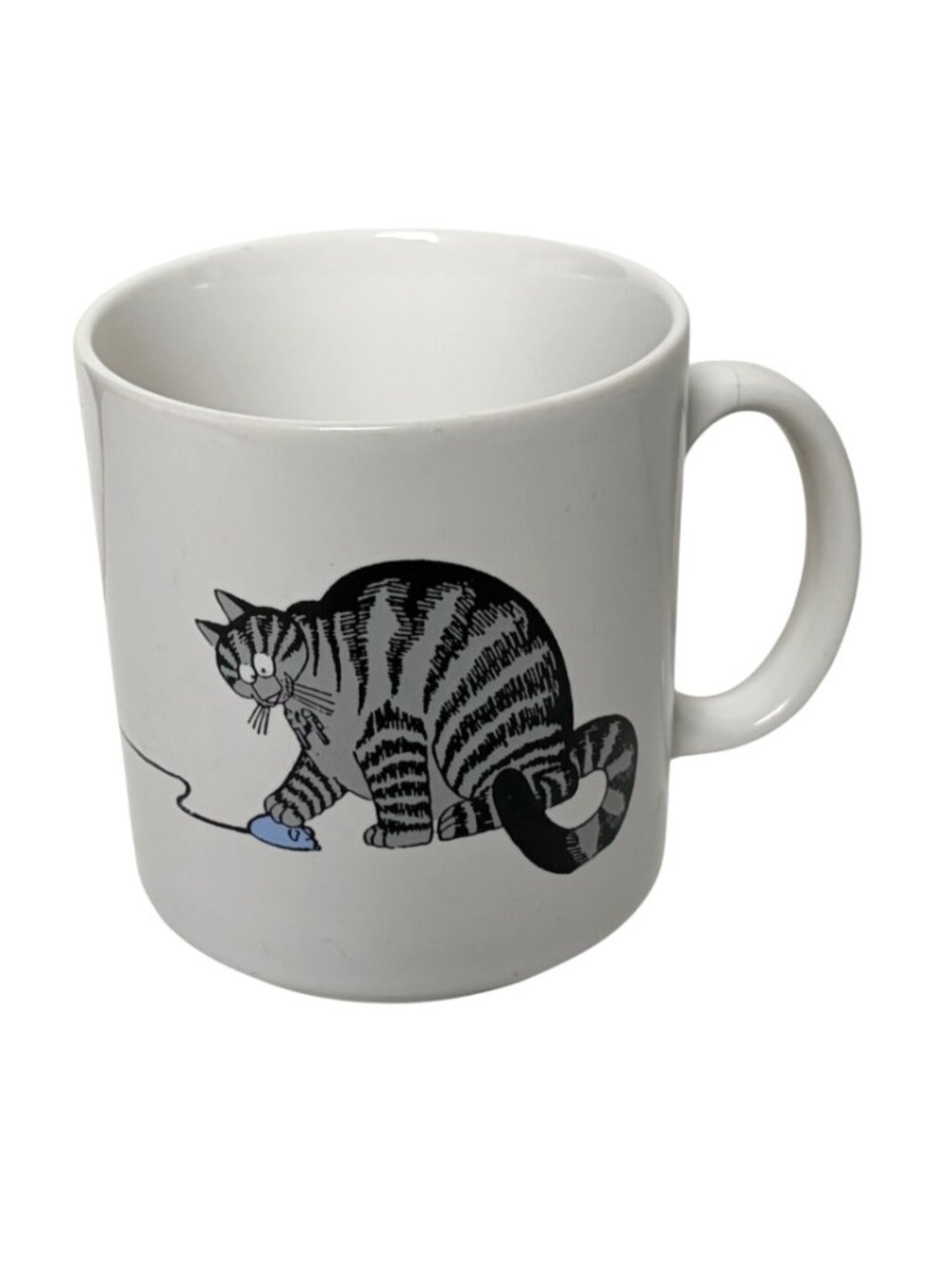 Vintage 1989 B Kliban Cat Mouse Computer Mug Tech Techie Flawed Read - Picture 4 of 11